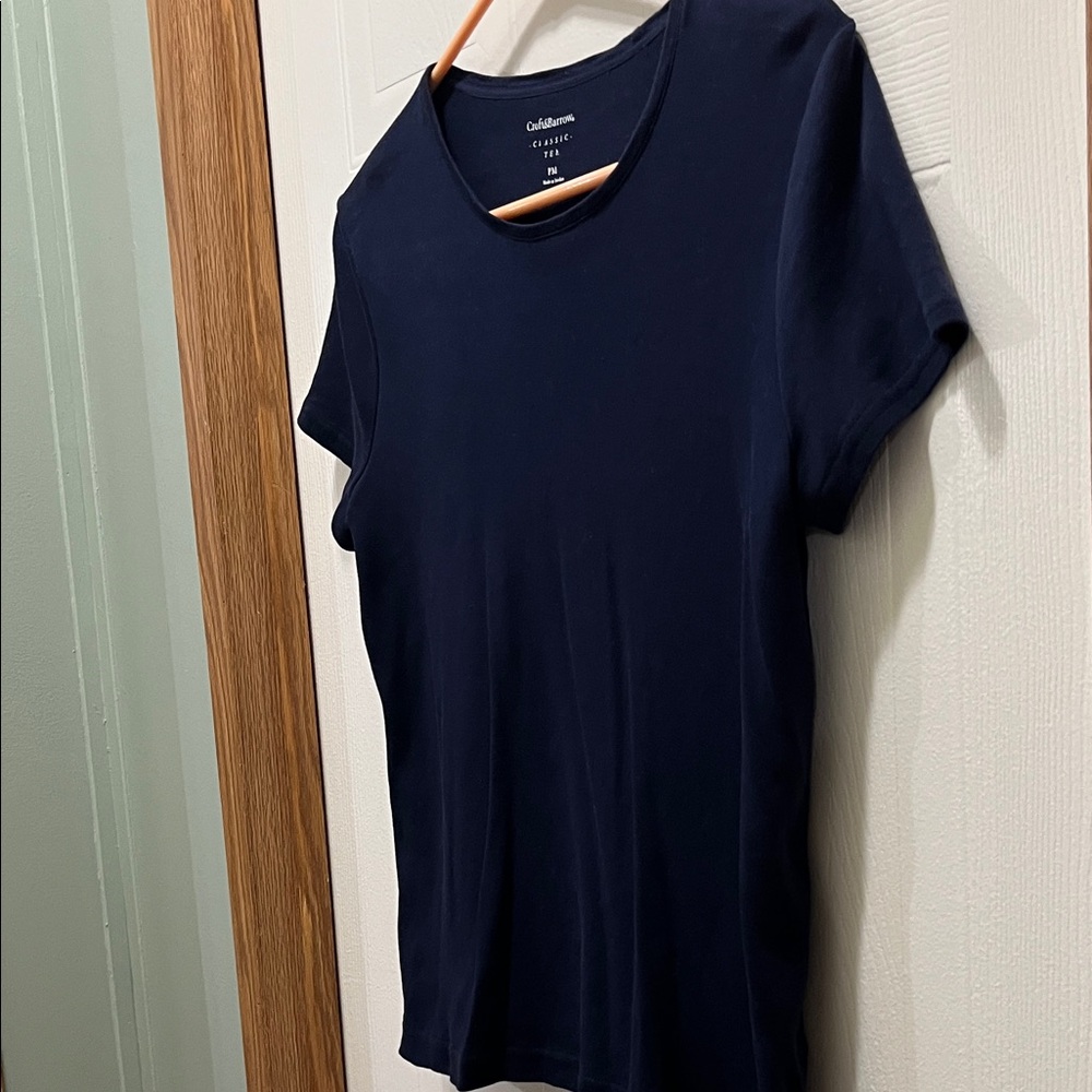 Croft & Barrow Classic Navy Short Sleeve Tee
